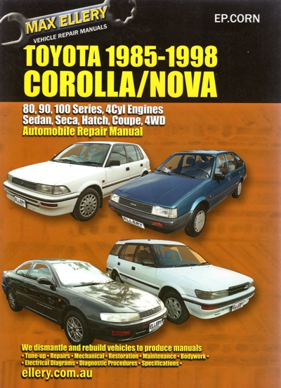 Toyota Corolla Workshop Manual Download